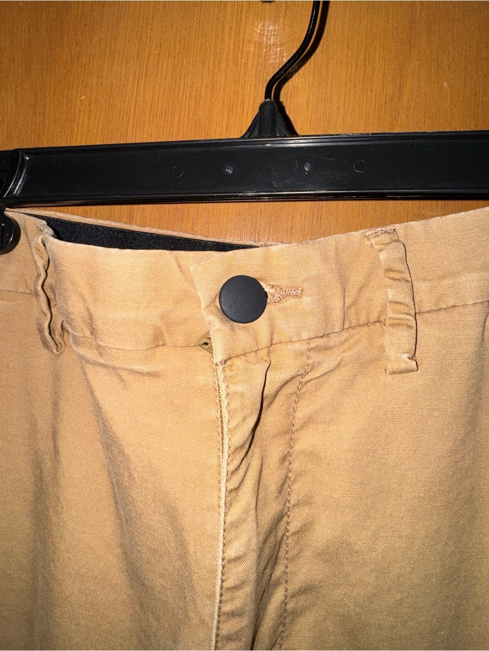 Old Navy Men's Khaki Straight-Front Chinos - Tan
